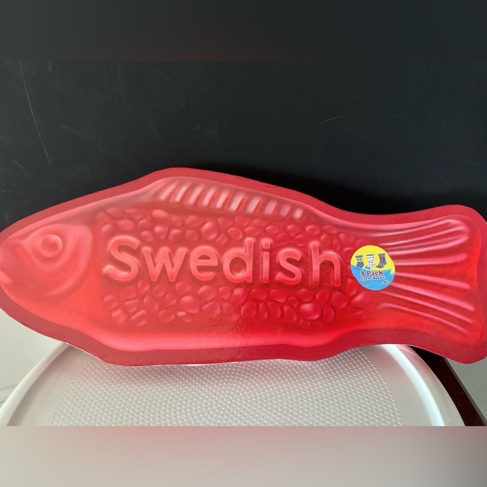 🆕ODD SOX Swedish Fish 3Pk Crew Socks
